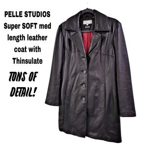 PELLE STUDIO SUPER SOFT LEATHER LINED JACKET W THINSULATE. 😍